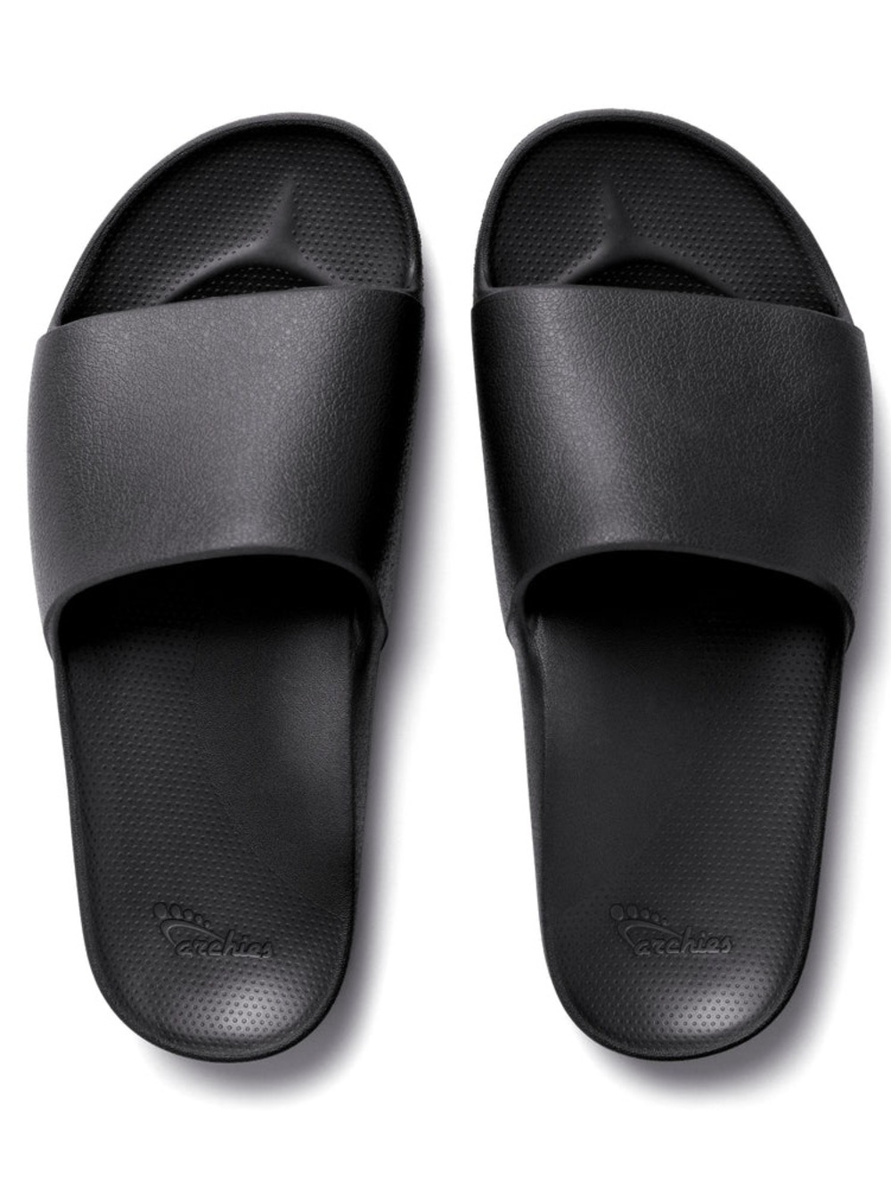 Archies | Black Arch Support Slides| Mens 8| Womens 9| unisex EUC